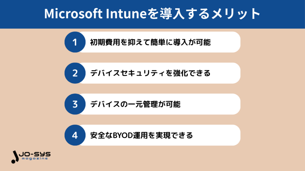 Microsoft Intuneを導入するメリット