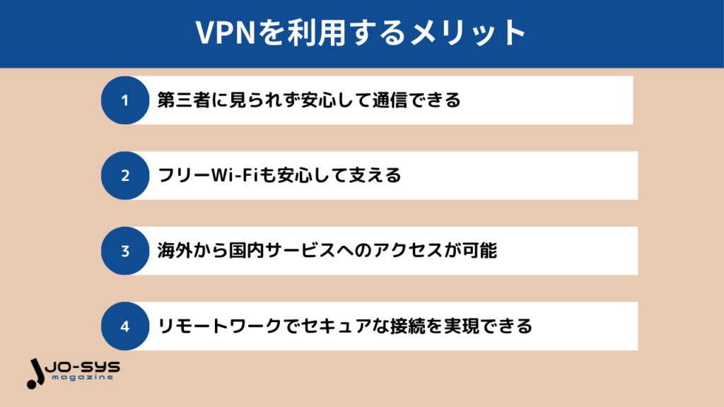 VPNを利用するメリット