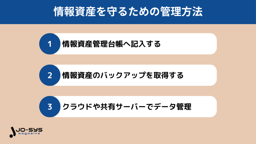 情報資産を守るための管理方法