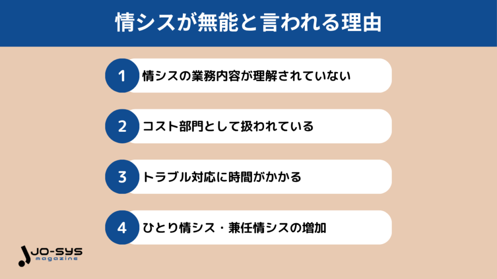 情シスが無能と言われる理由とは?誤解と実態を整理しよう