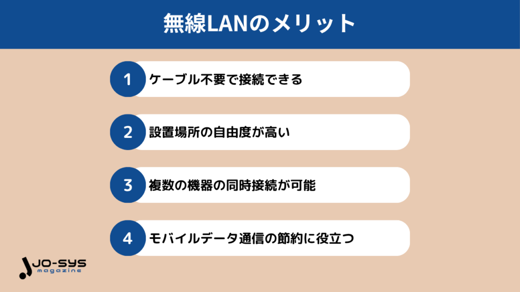 無線LANのメリット