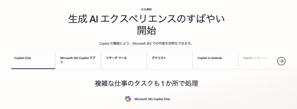 Microsoft 365 Copilotの画像