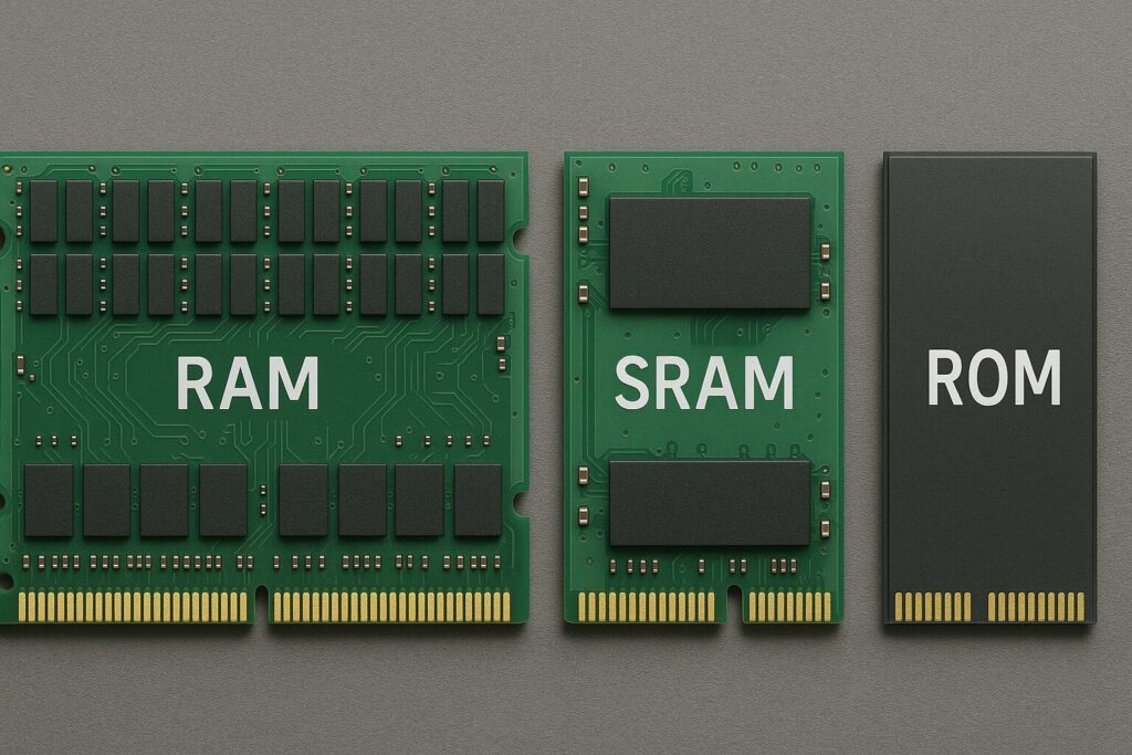 RAMとSRAMとROMの画像