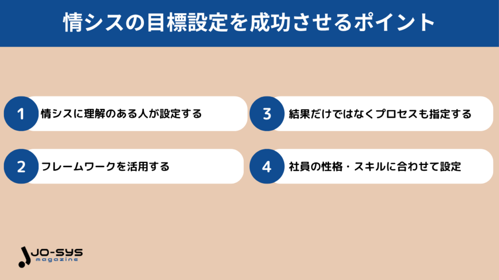 情シスの目標設定を成功させるポイントの画像