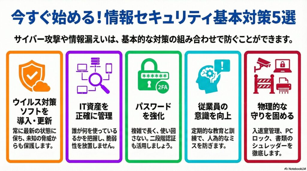 基本的な情報セキュリティ対策