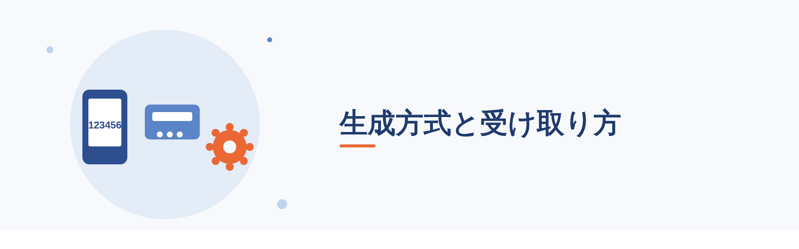 生成方式と受け取り方