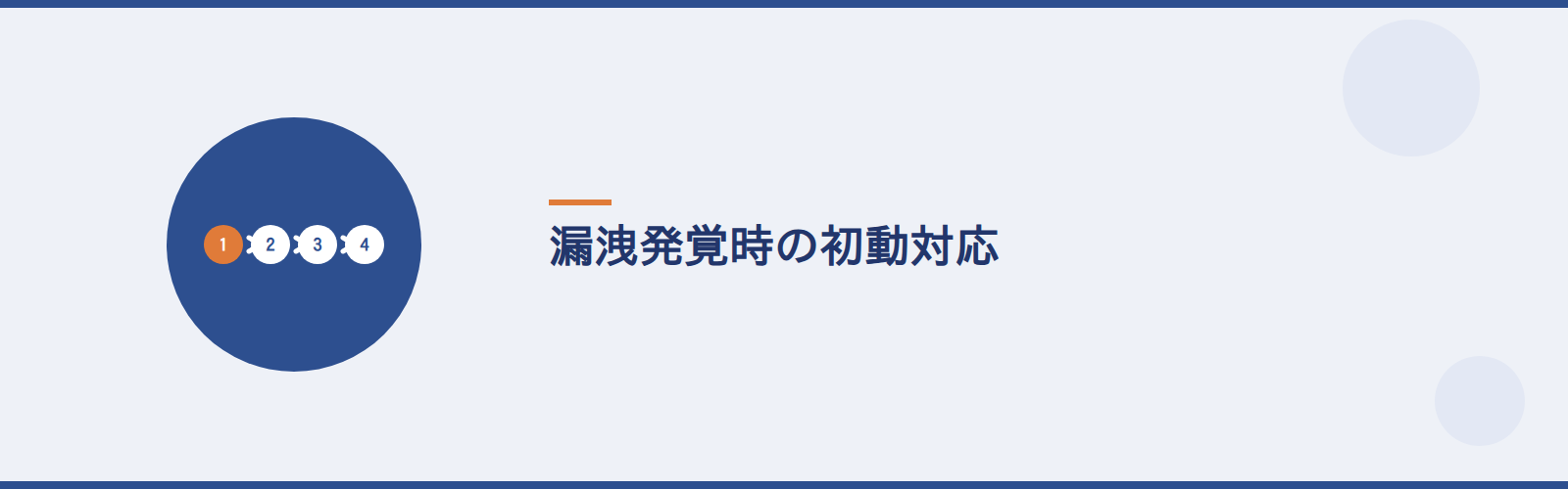 漏洩発覚時の初動対応