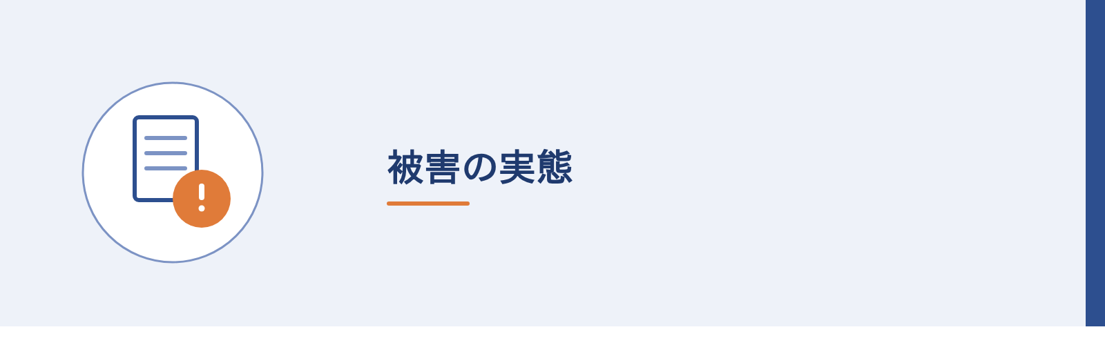被害の実態