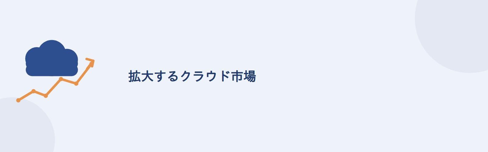 拡大するクラウド市場