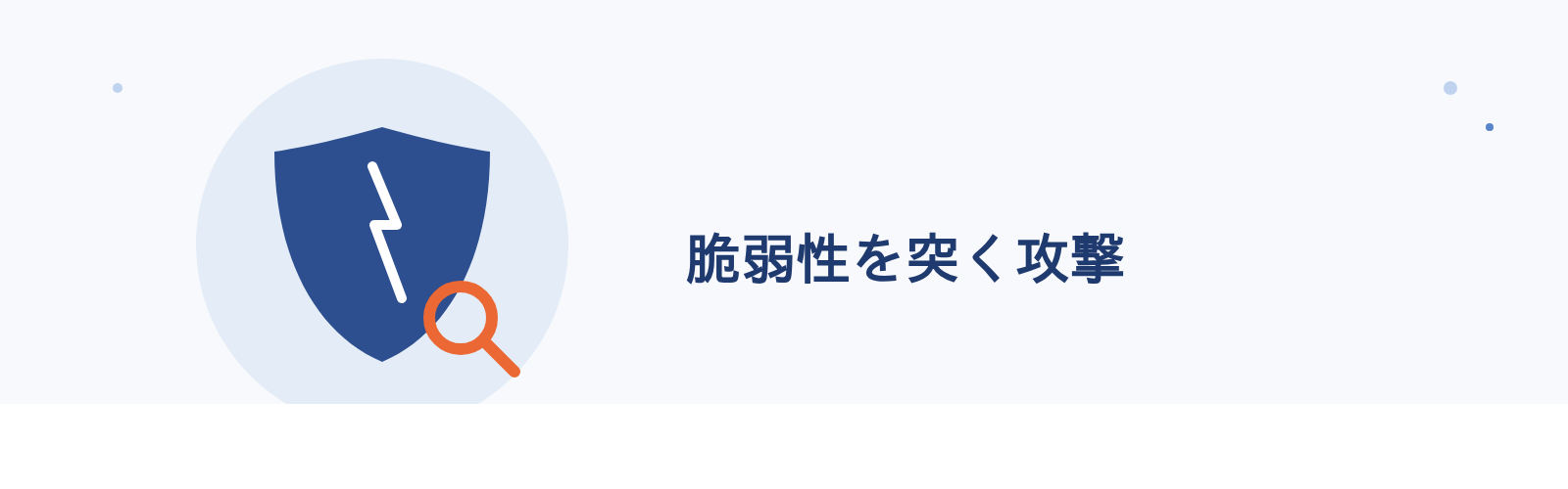 脆弱性を突く攻撃