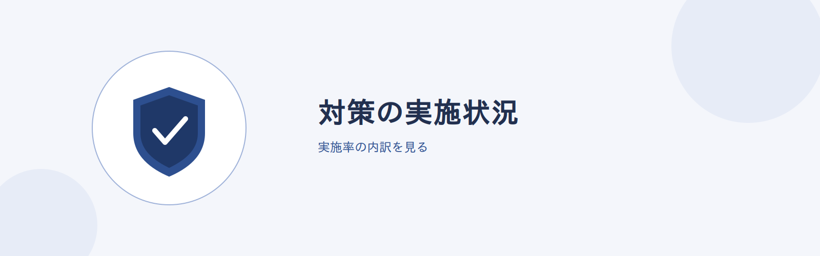 対策の実施状況