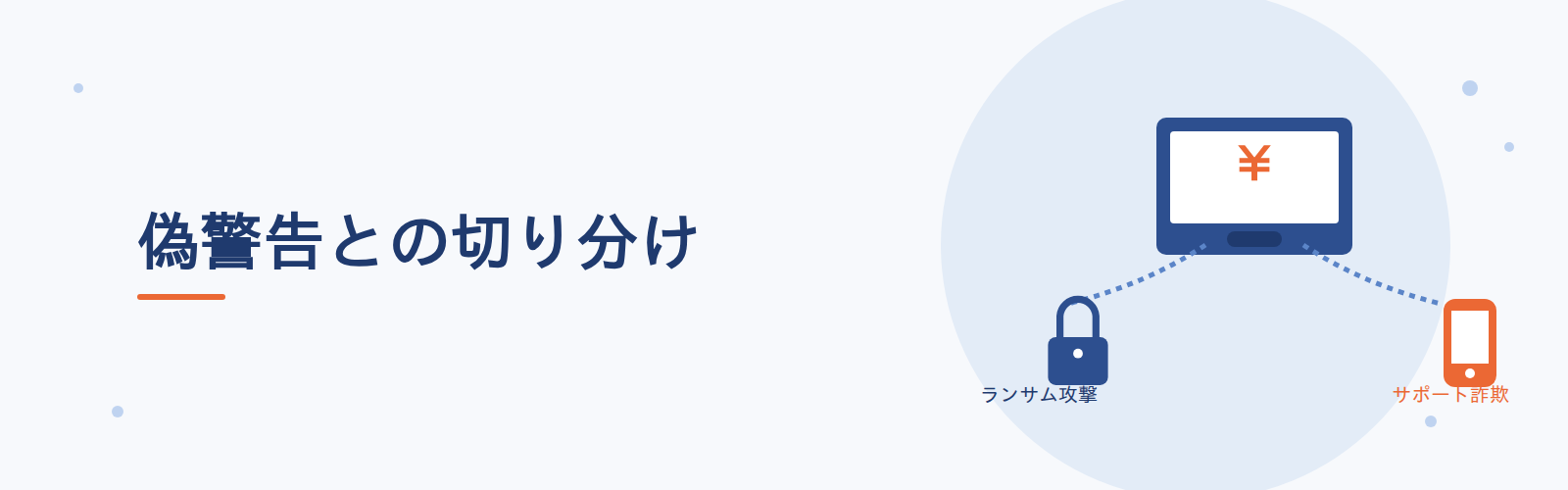 偽警告との切り分け