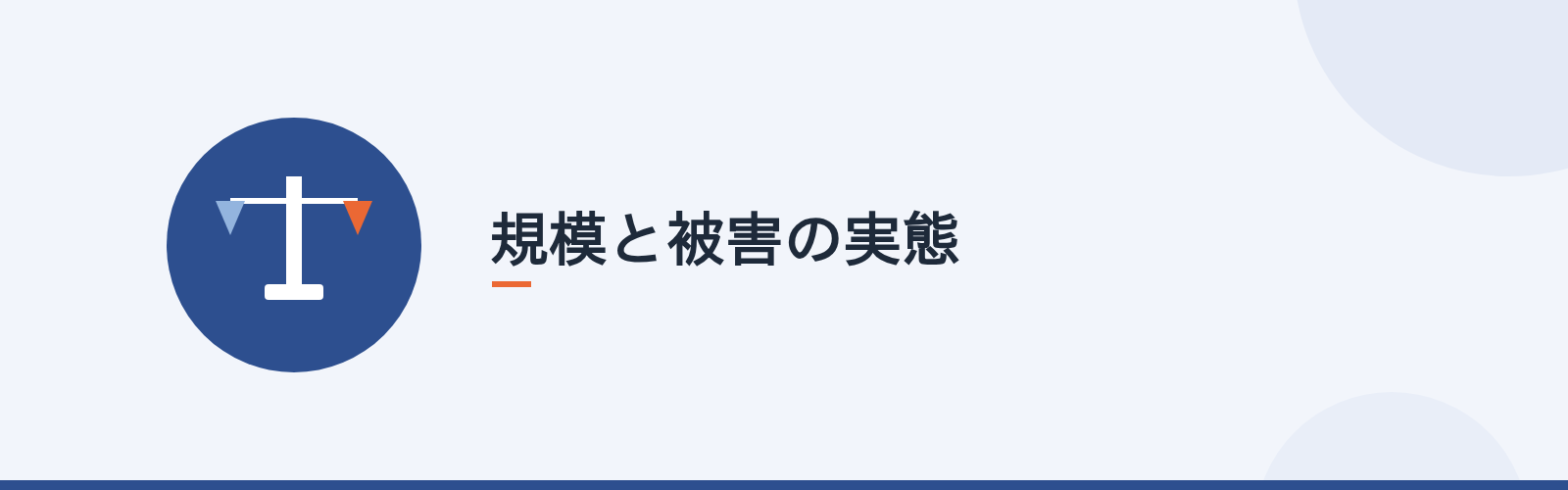 規模と被害の実態