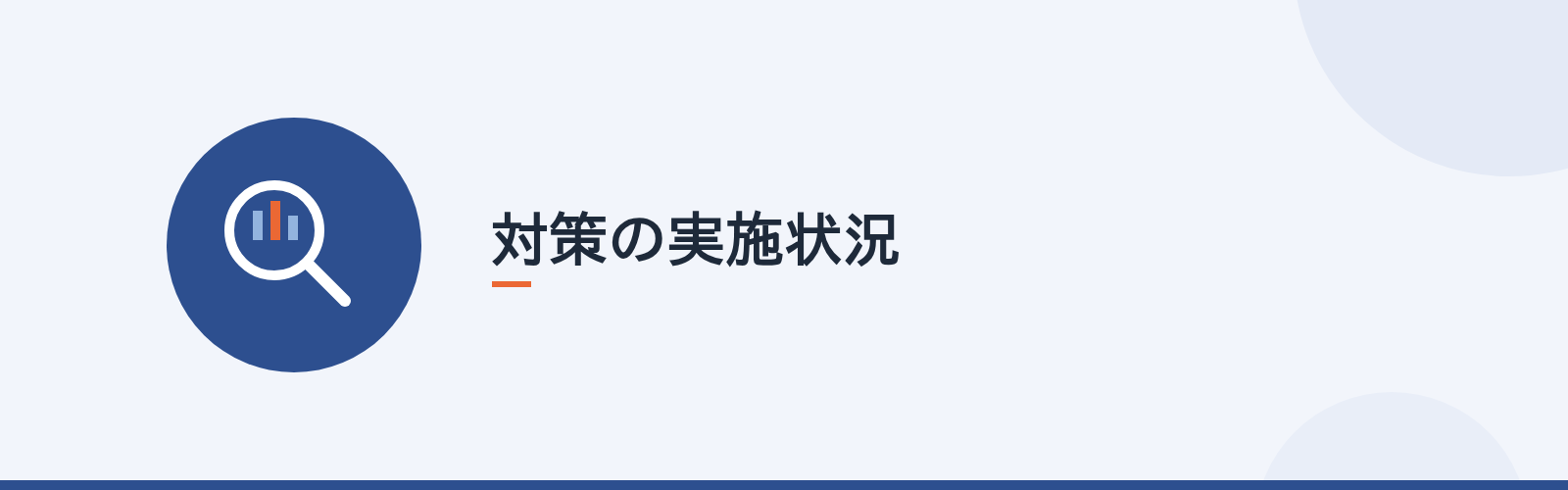 対策の実施状況