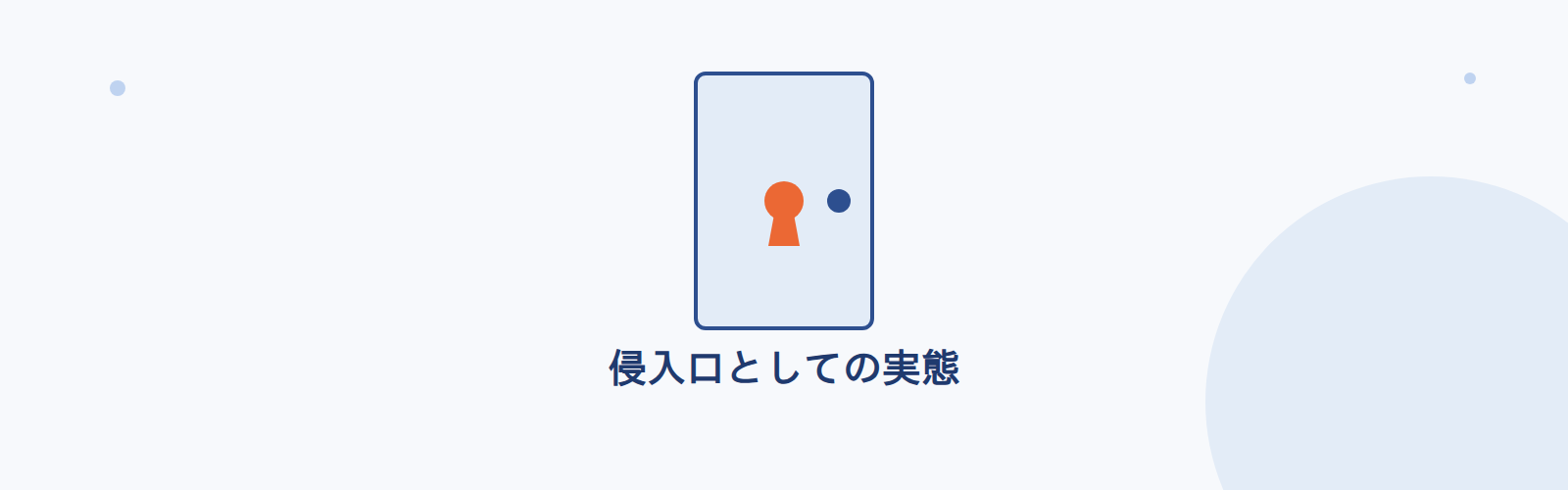 侵入口としての実態