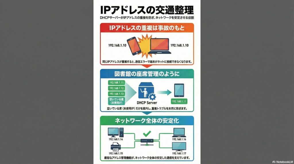 IPアドレスの管理の画像