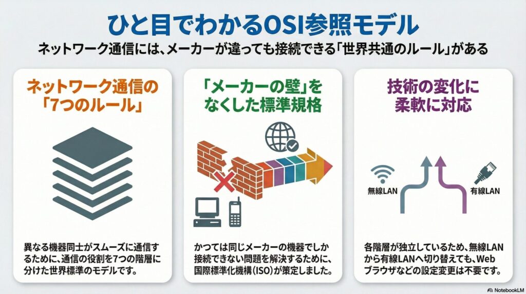 OSI参照モデルの説明画像
