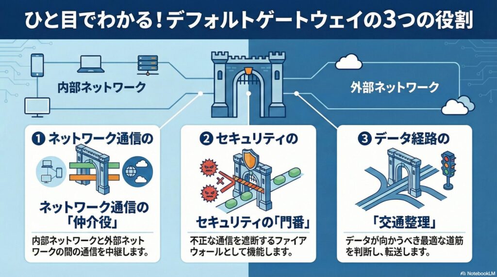 デフォルトゲートウェイの役割