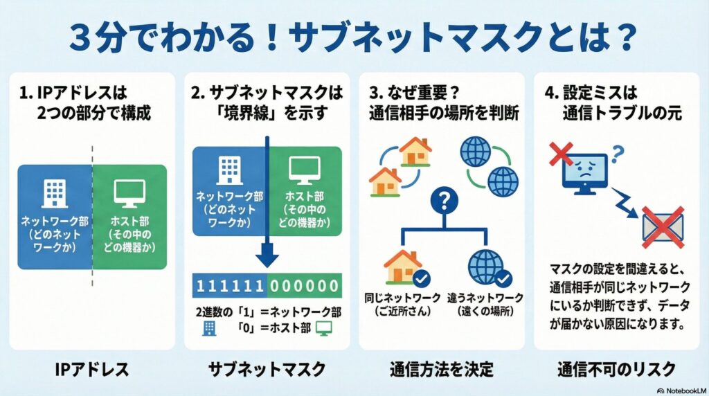 サブネットマスクとはの画像