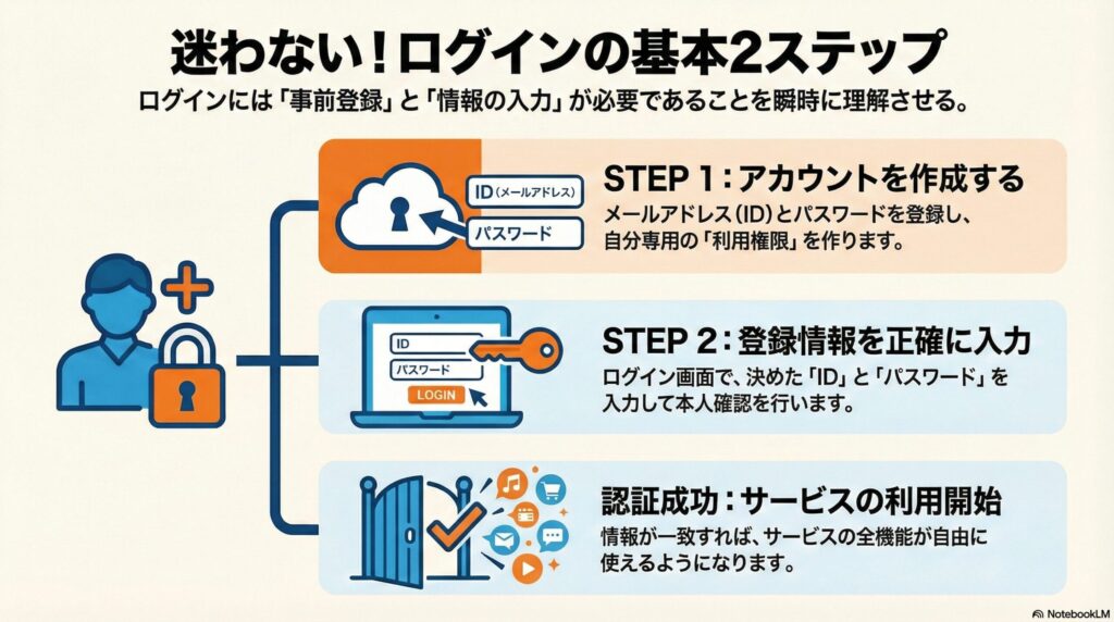ログインの基本手順