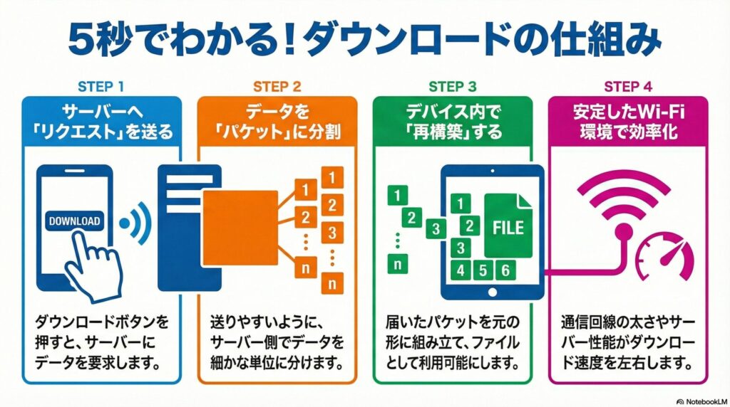 ダウンロードの仕組みの画像