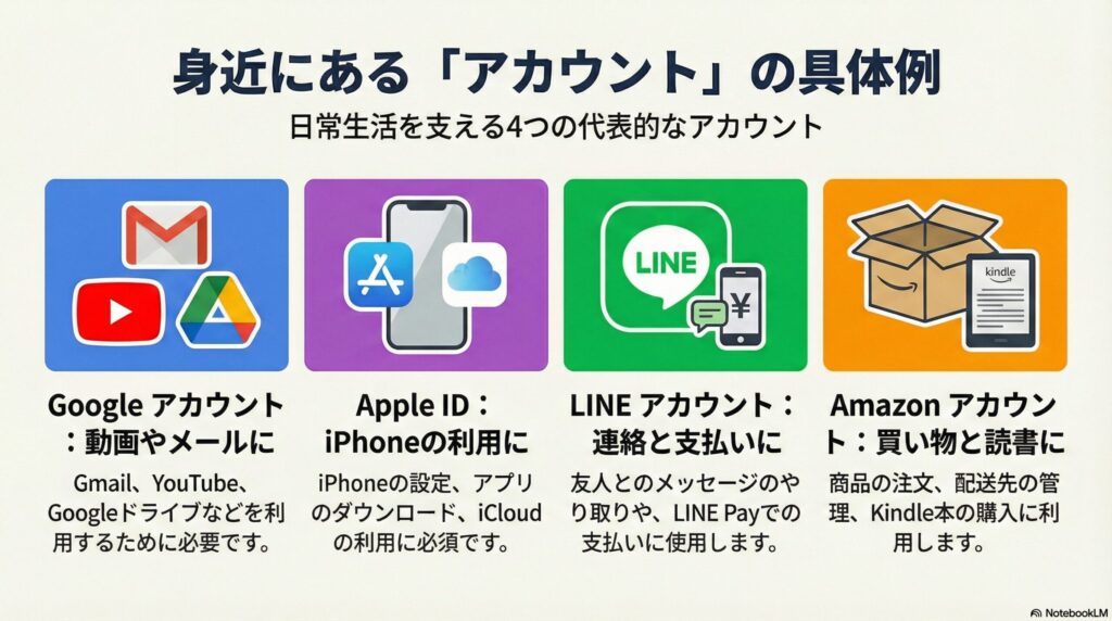 アカウントの具体例の画像