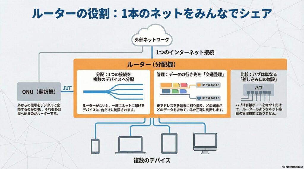 ルーターの役割の画像
