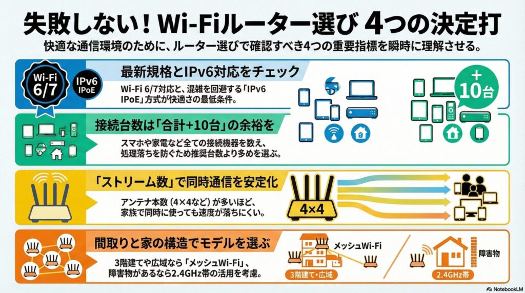 失敗しないためのルーター選定ポイント4選の画像