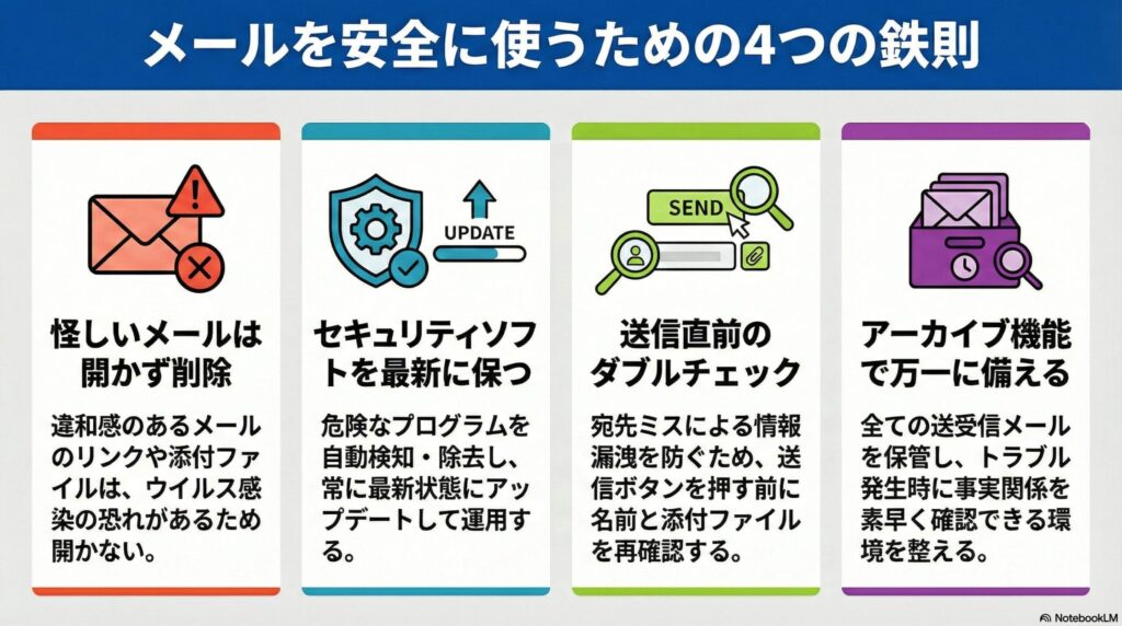 メールを安全に利用する方法の画像