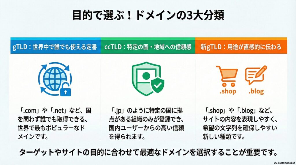 ドメインの種類の画像