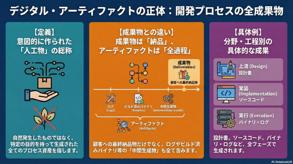 デジタル領域におけるアーティファクトの定義と具体例の画像