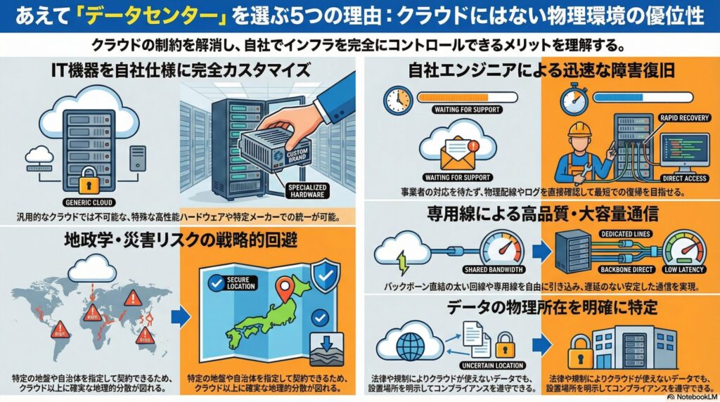 クラウドと比較したデータセンターのメリット5選の画像