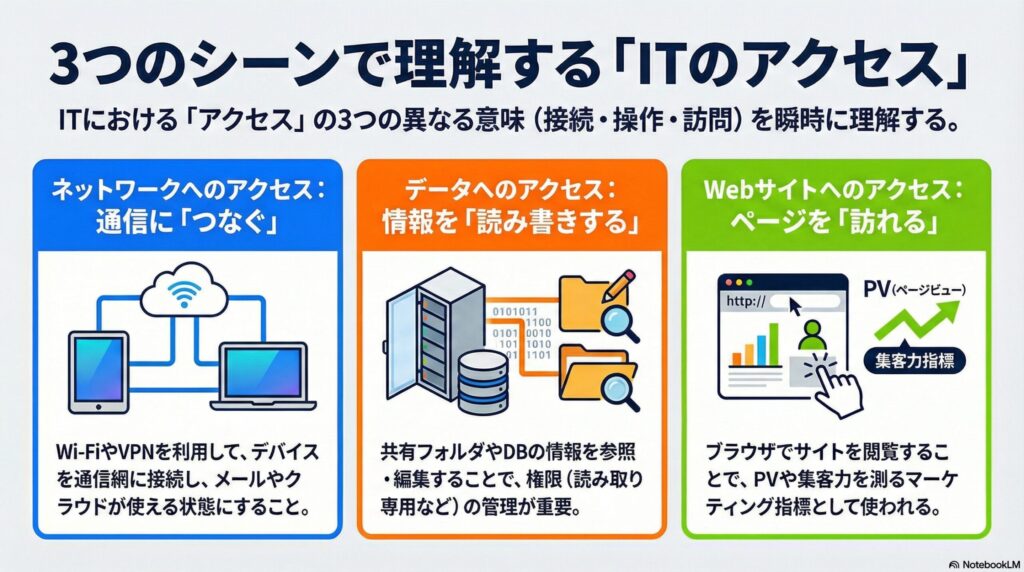 アクセスの具体的な使われ方の画像
