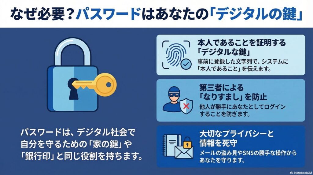 パスワードが必要な理由の画像