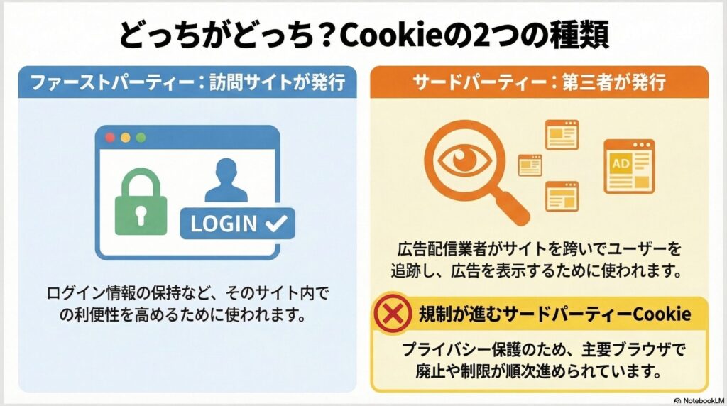 Cookieの種類の画像