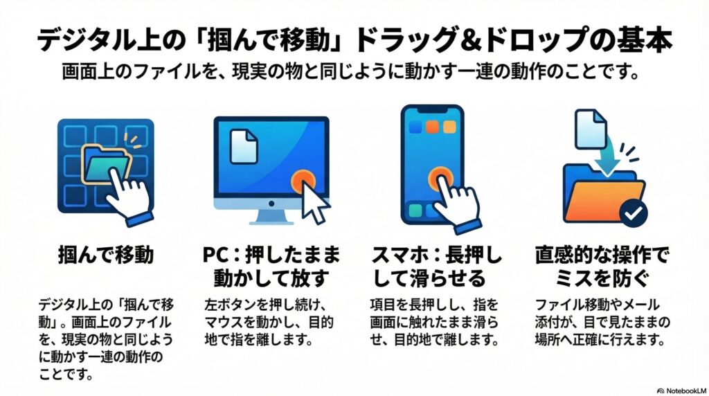 ドラッグ & ドロップとはの画像
