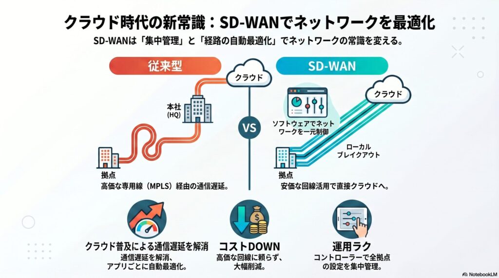 SD-WANとは？一言でわかる定義と登場背景