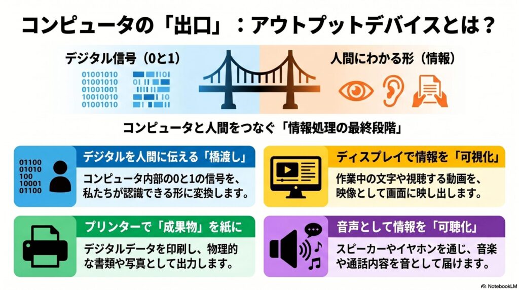 アウトプットデバイスとは？基本の意味をやさしく解説の画像