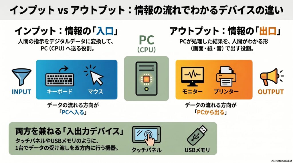 インプットデバイスとの違いをおさえようの画像